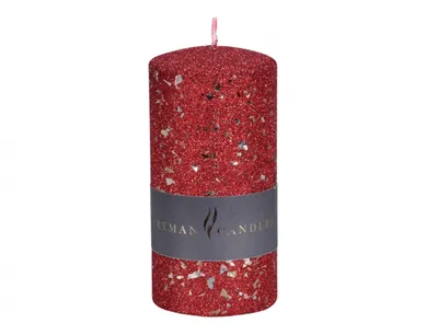Image de Bougie Nohel Garden GLAMOUR NOUVEAU cylindre de Noël d7x14cm