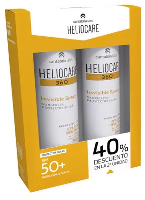 Image de Heliocare 360° Spray invisible SPF50+ 2 x 200 ml