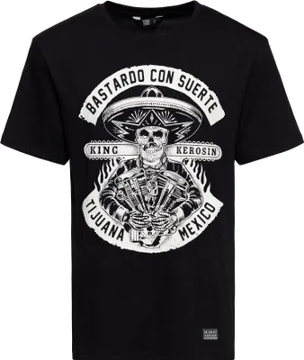 Produktbild von King Kerosin T-Shirt «Bastardo Con Suerte» black L