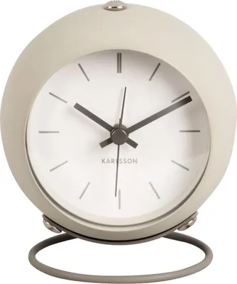 Produktbild von Karlsson - Wecker Nirvana Globe - Grau - Ø9,5cm