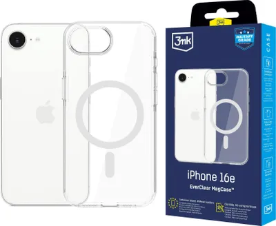 Image de 3mk EverClear Coque MagSafe Apple iPhone 16E Antichoc Transparent