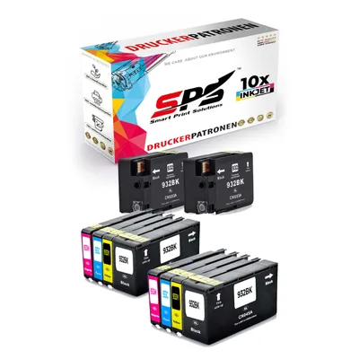 Produktbild von 10x Tinten HP 932XL 933XL Multipack kompatibel für HP Officejet 6700 PREMIUM