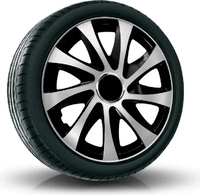 Produktbild von Radkappen Radzierblenden (4Stück) 13 Zoll silber/schwarz DRIFT Z458666