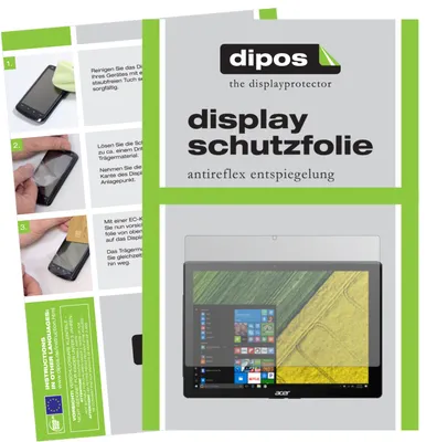 Produktbild von 2x Schutzfolie für Acer Switch 5 Pro SW512-52P matt Displayschutzfolie Folie Display Schutz dipos