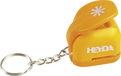 Produktbild von HEYDA Motivstanzer Mini "Blume" mit Schlüsselanhänger