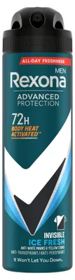 Productafbeelding van Antitranspirant spray voor heren, Advanced Protection, Invisible Ice Fresh, 150 ml
