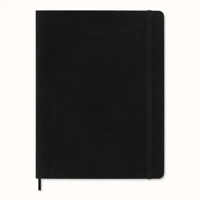 Produktbild von Moleskine 18 Monate Wochen Notizkalender 2023/2024, Xl, 1 Wo = 1 Seite, Rechts Linierte Seite, Soft Cover, Schwarz