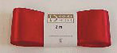 Produktbild von Goldina® 1172040201003 Doppelsatinband - 40 mm x 3 m, rot