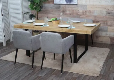 Produktbild von Esszimmer-Set MCW-L13, 2er-Set Stuhl+Sitzbank Esszimmergruppe Sitzgruppe Esszimmergarnitur, Stoff/Textil  grau