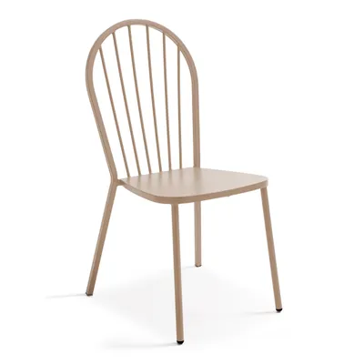 Immagine prodotto di Sedia da bistrot in metallo tortora - Oviala Honfleur