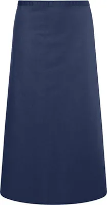 Zdjęcie produktu dla Karlowsky fartuch bistro IBIZA 110 x 90 cm unisex mieszanka poliestru i bawełny łatwa w praniu granatowy
