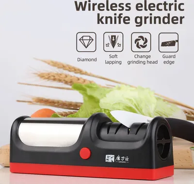 Produktbild von TAIDEA TG1904 Elektrická brúska na nože 2-stupňový systém ostrenia kuchynských nožov Nízka hlučnosť Nabíjanie cez USB Rýchle ostrenie pre rovné nože /