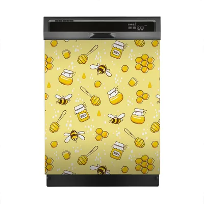 Produktbild von Magnete Dekorative 60x70 cm Küche Magnetmatte Spülmaschine - Flugbienen Honig