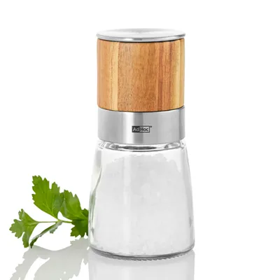 Produktbild von AdHoc MP99 Salzmühle oder Pfeffermühle Akasia, Glas | Edelstahl | Akazienholz
