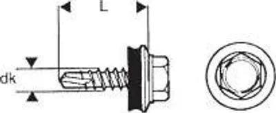 Produktbild von Selbstbohrschraube 4,8*20Mm Ral 9005 - 5 Sto - Wsb 20 9005