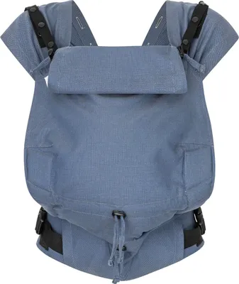 Produktbild von Hoppediz® Primeo Babytrage Kreuzköper Design: Kreta (Bio), Größe: One Size mit Aufbewahrungsbeutel und bebilderte Bindeanleitung