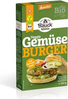 Produktbild von Bauckhof Veggie Gemüse Burger demeter 160g