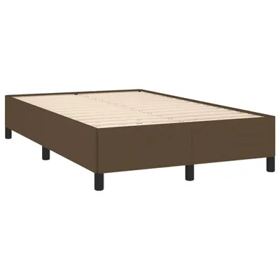 Produktbild von Bettgestell ohne Matratze Dunkelbraun 120x190 cm Stoff
