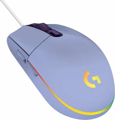 Zdjęcie produktu dla Logitech G 910-005853, Po prawej stronie, USB Typu-A, 8000 DPI, 1 ms, Liliowy