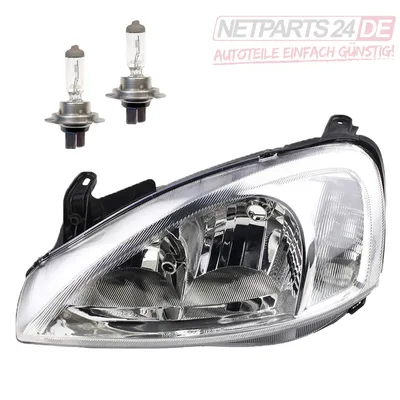 Zdjęcie produktu dla Johns, reflektory halogenowe odpowiednie dla Opel Corsa C -03 w tym 2x H7 system Valeo lewy 1216000 09196231
