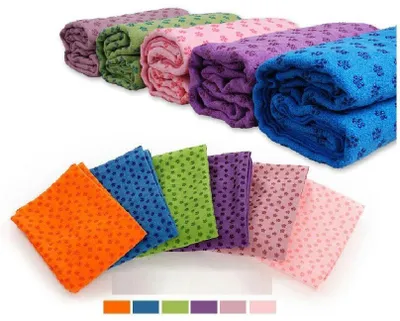 Obrázek produktu pro Ručník na jógu Liveup Ls3752 183x63cm růžový - 183 cm