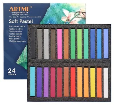 Produktbild von ARTME Weiche Pastellfarben 36 Farben - Softpastellkreide