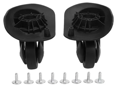 Produktbild von 1 Paar Gepäck-Koffer-Räder Ersatz für 47R Universal Silent Trunk Ersatzteil Schwarz