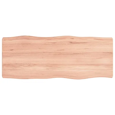 Produktbild von vidaXL Tischplatte 100x40x(2-6) cm Massivholz Behandelt Baumkante