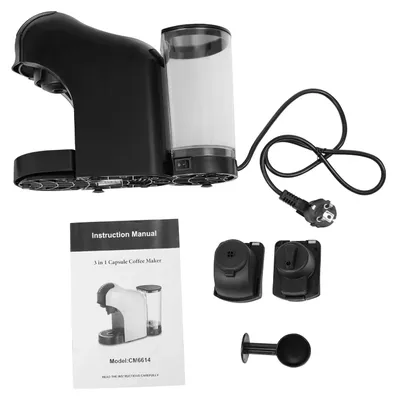 Produktbild von Kapselkaffeemaschine - Espressomaschine - 1400 W - 20 bar - Schnelle Aufheizung in 30–40 s - 0,83-l-Wassertank - Kompatibel mit Kaffeekapseln - Schwarz
