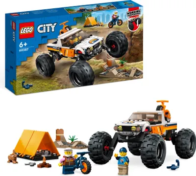Obrázek produktu pro LEGO City Dobrodružství s teréňákem 4x4, Sada na stavění, 6 rok/roky, Plast, 252 kusů, 520 g