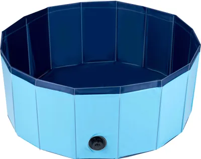 Immagine prodotto di maxxpro piscina per cani pieghevole antiscivolo - valvola di scarico - ⌀ 80 cm - blu