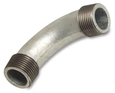 Obrázek produktu pro Závitové šroubení koleno z tvárné litiny 90° 1 1/4" AG x 1 1/4" AG