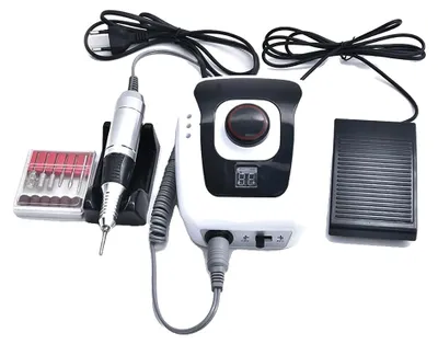 Produktbild von Nagelbohrmaschine, 35000 U/min, 6 Schleifköpfe, schwarz, EU