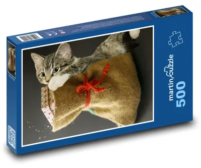 Obrázok produktu pre Puzzle 500 Hravé mačiatko s mešcom - martinpuzzle