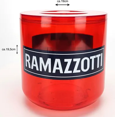 Produktbild von Ramazzotti Flaschenkühler Eiskühler Getränkekühler Bar - Rot