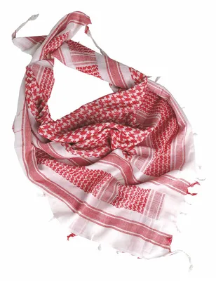Immagine prodotto di Fazzoletto da collo Mil-Tec, "Shemagh", bianco-rosso