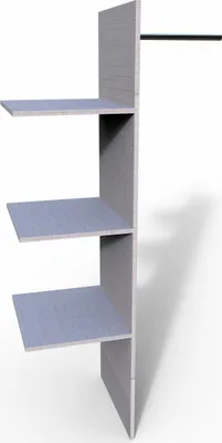 Produktbild von Wimex Multiraumkonzept Wäscheeinteilung Weiß Holzwerkstoff 44x77x152 cm