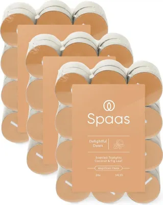 Produktbild von Spaas Duftteelichter – Delightful Dawn – ca. 4,5 Stunden – 72 Kerzen