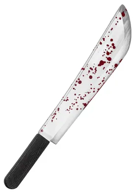 Produktbild von Kunstblut Machete - für Halloween Kostüm Herren