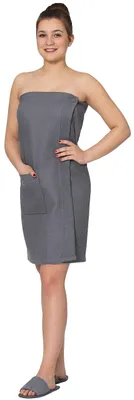 Zdjęcie produktu dla Ręcznik do sauny dla kobiet, wykonany w 100% z bawełny, o wymiarach 75 x 130 cm