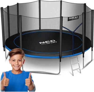 Produktbild von Gartentrampolin 15ft/465cm mit Outdoor-Netz und Leiter Neo-Sport
