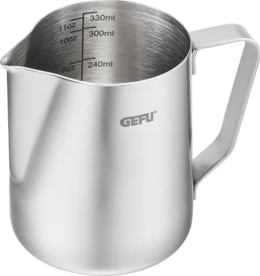 Zdjęcie produktu dla GEFU BARISTA, Stal nierdzewna, Stal nierdzewna, Monochromatyczny, 0,35 l, 76 mm, 107 mm