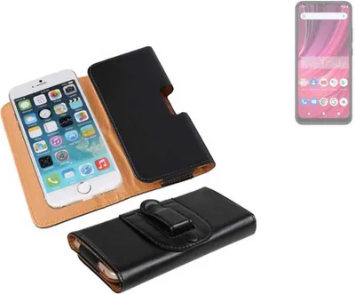 Produktbild von K-S-Trade Schützhülle Handyhülle kompatibel mit BLU S91 Pro Holster Gürtel Tasche Schutzhülle Handy-Tasche Smartphone Case Seitentasche schwarz