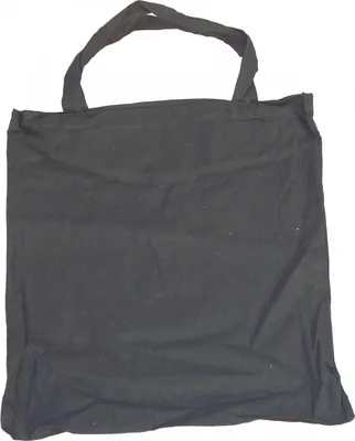 Produktbild von 10 Baumwolltragetasche Stofftasche schwarz 38x42+40