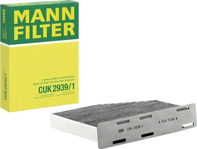 Produktbild von MANN-FILTER CUK 2939/1 Innenraumfilter Pollenfilter für VW GOLF VI (5K1) Aktivkohle