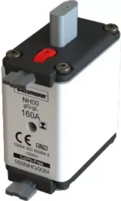 Immagine prodotto di Eaton 160NHG00BI Fusibile NH con indicatore meccanico di intervento Tipo di fusibile = 00 160 A 500 V 3 pezzi