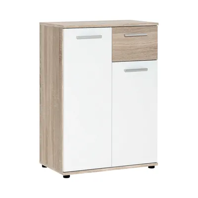 Image de Commode JACKY 1 chêne/blanc