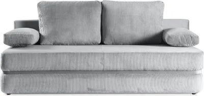 Produktbild von BETTSO Stilvolles CORINA Sofa mit Schlaffunktion Hellgrau