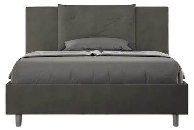 Immagine prodotto di Letto Matrimoniale Large 180x200 cm con Rete e Contenitore Appia Grigio