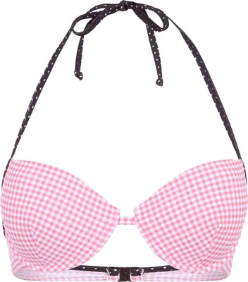 Produktbild von Buffalo Push-Up-Bikini-Top Florida rosa-schwarz Größe 40 Cup AA